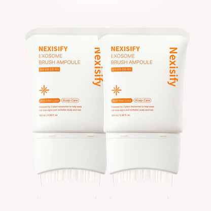 Nexisify Hair Growth Serum (with built-in applicator brush) | Exosome scalp care for thicker, stronger hair – Korean hair care product
